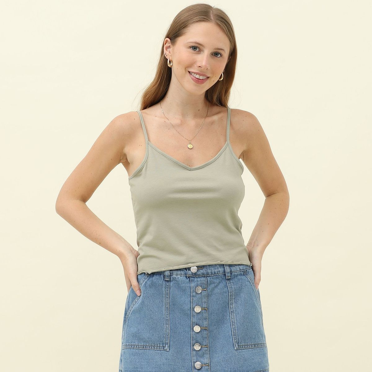 SYBILLA - Top Sin Mangas Casual Mujer Sybilla