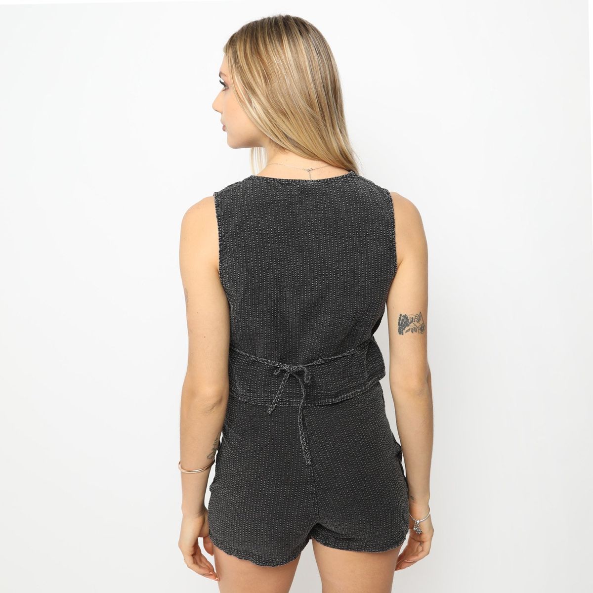 DENIMLAB - Blusa Manga Corta 100% Algodón Mujer Denimlab