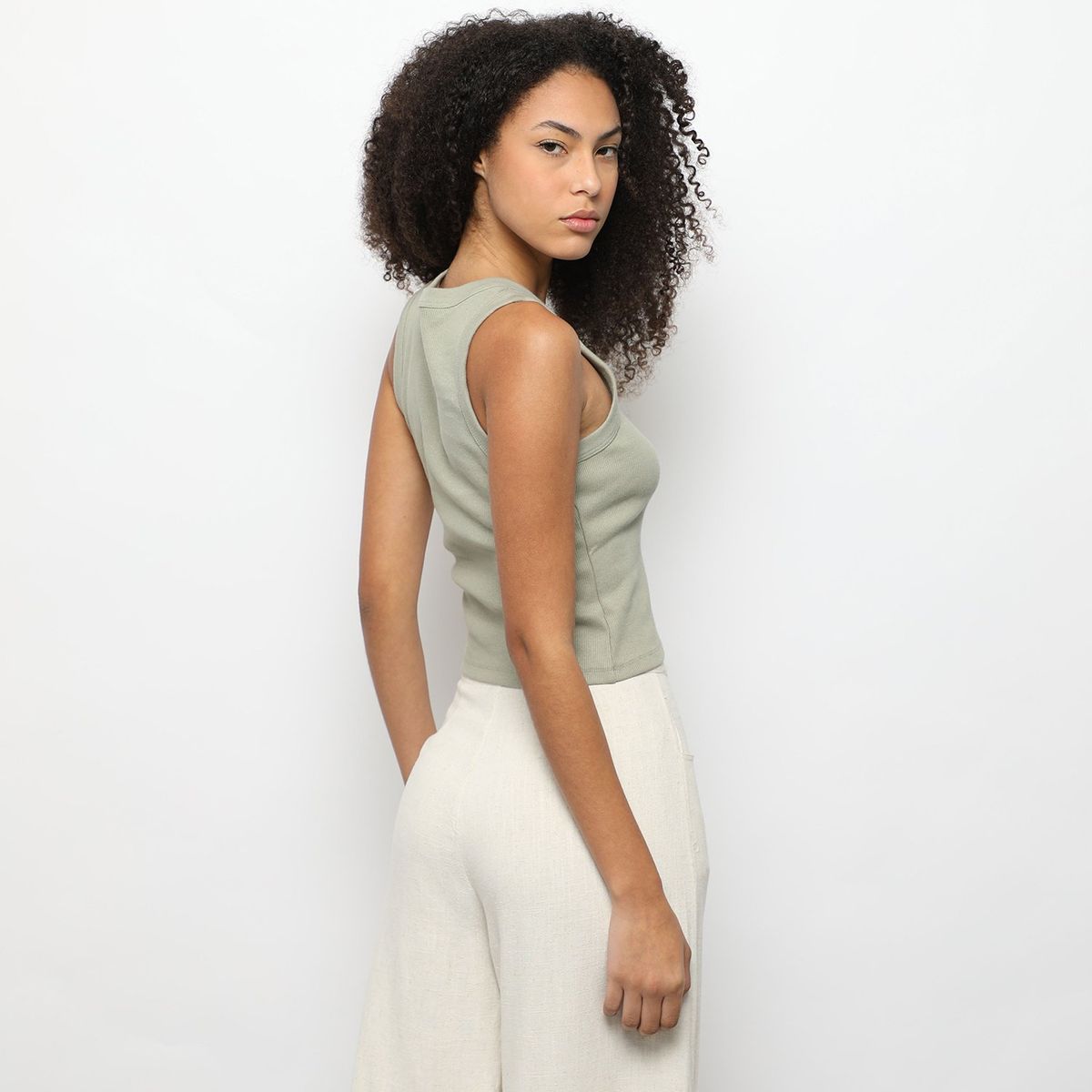 DENIMLAB - Polo Sin Mangas Casual Mujer Denimlab