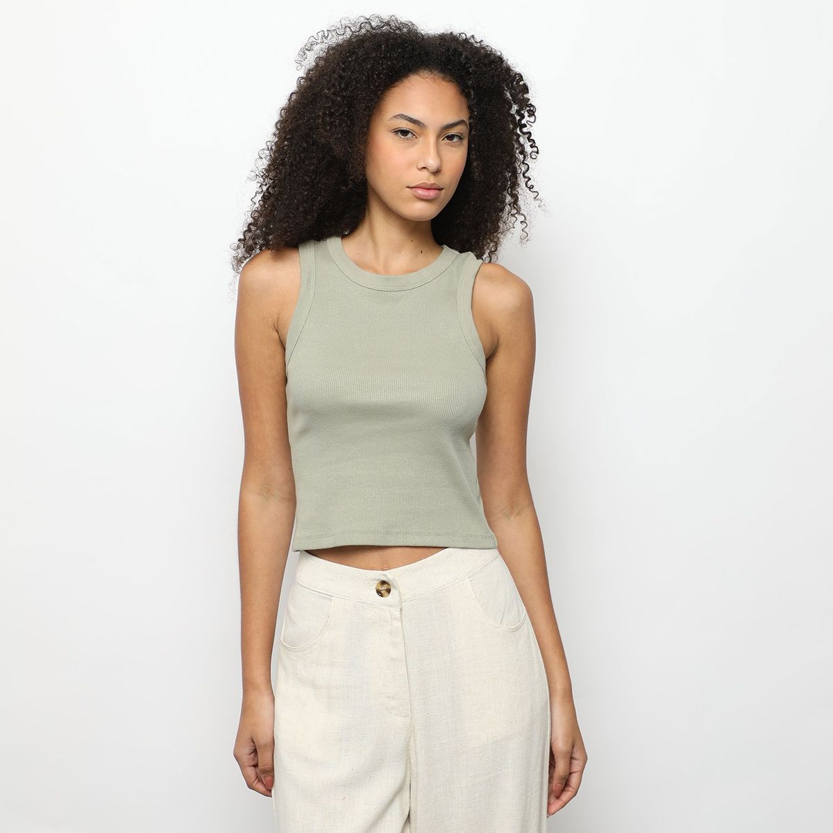 DENIMLAB - Polo Sin Mangas Casual Mujer Denimlab