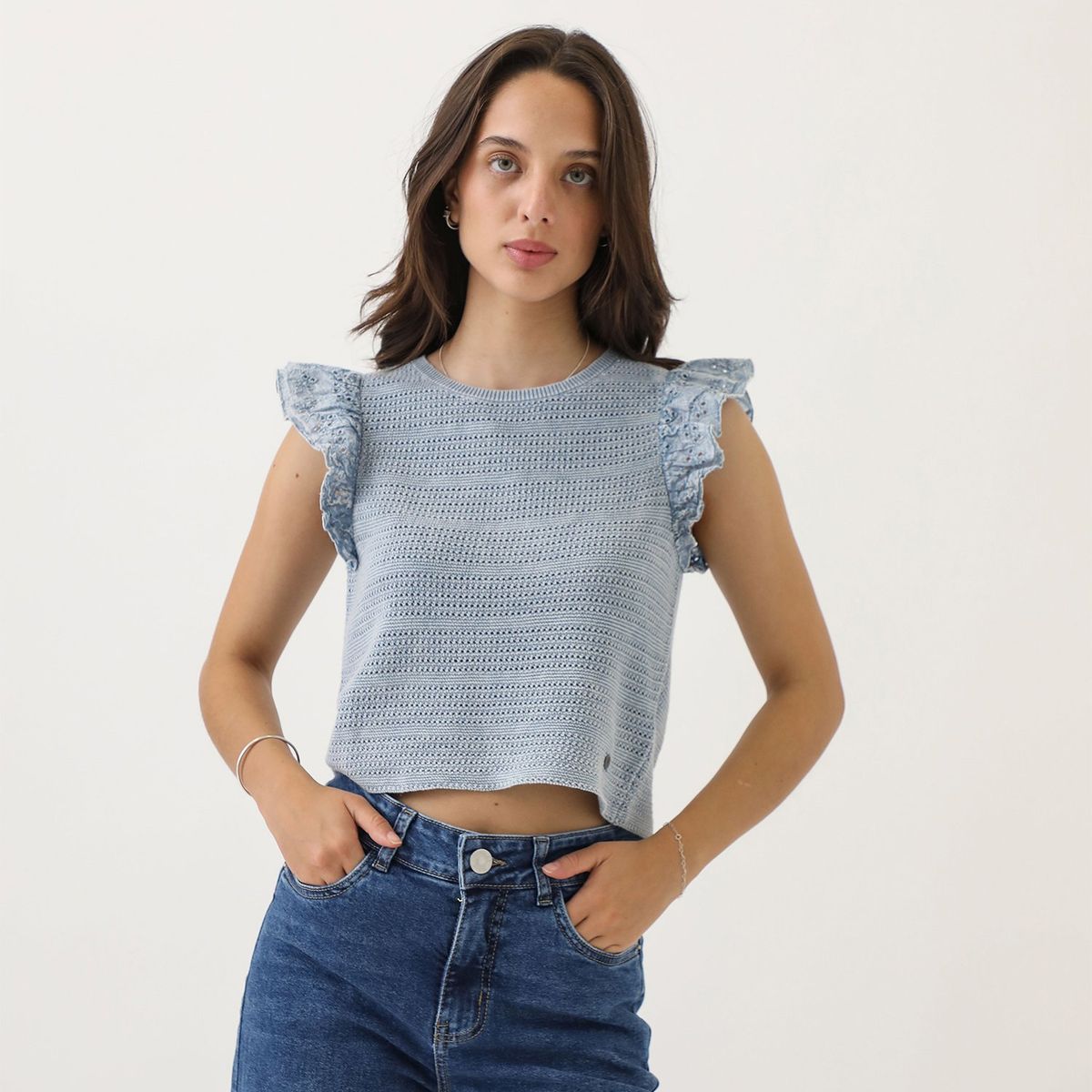 DENIMLAB - Polo Manga Corta Mujer Denimlab