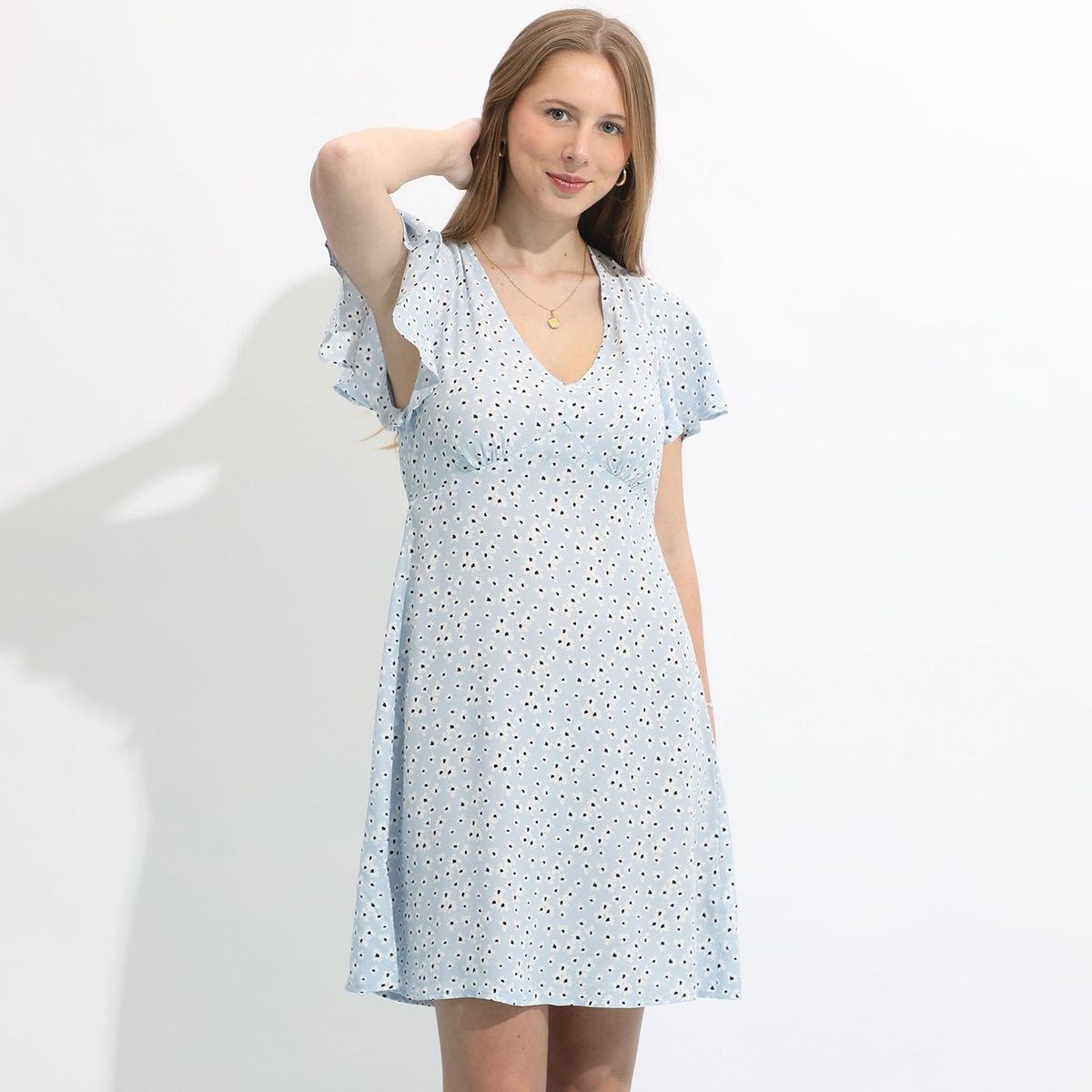 SYBILLA - Vestido Sybilla Mini Manga Corta Estampado