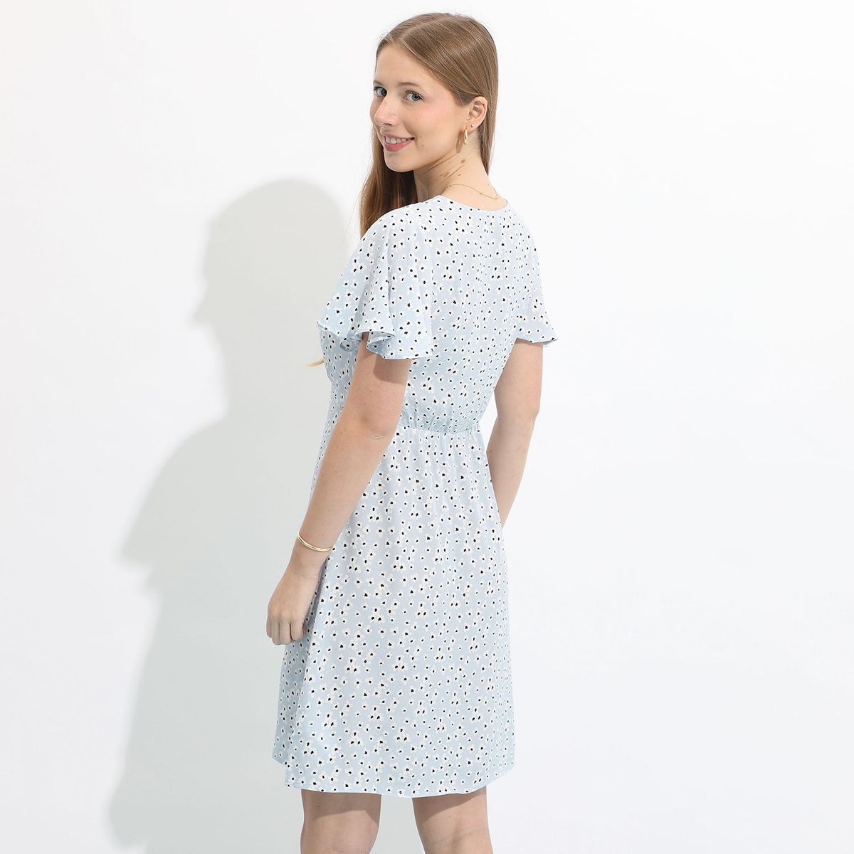 SYBILLA - Vestido Sybilla Mini Manga Corta Estampado