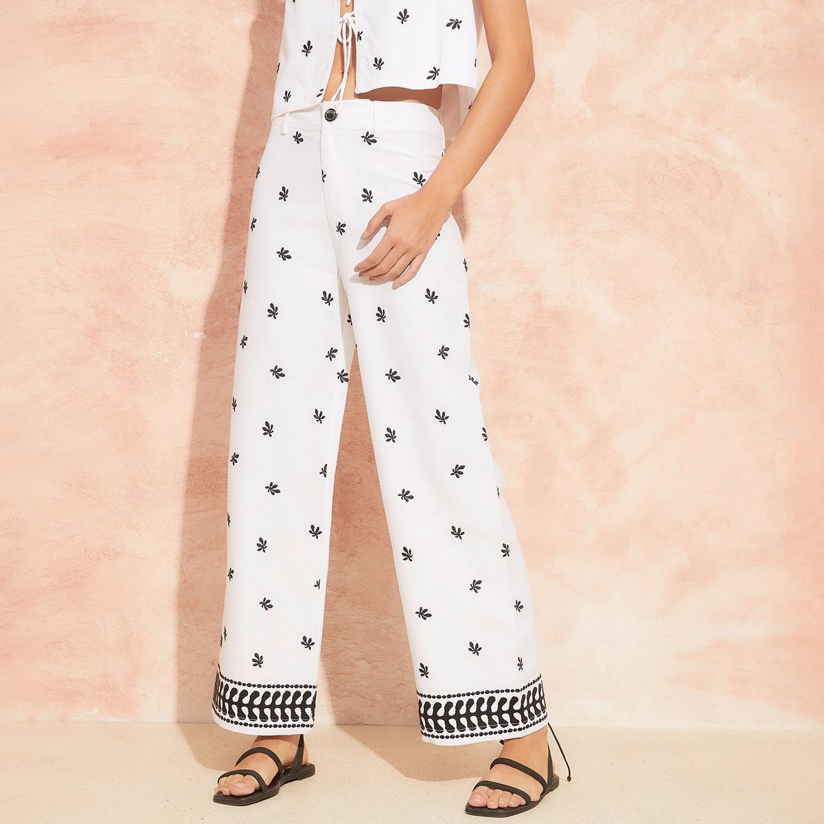 BASEMENT - Pantalón Basement Mujer Tiro Medio 