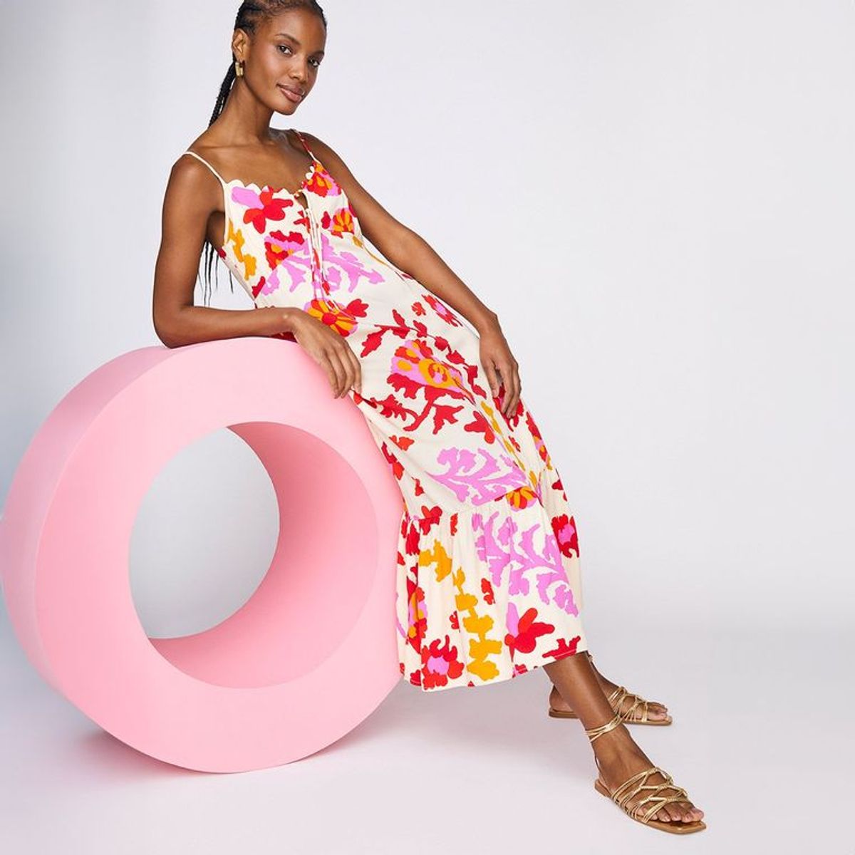 BASEMENT - Vestido Basement Midi Mujer