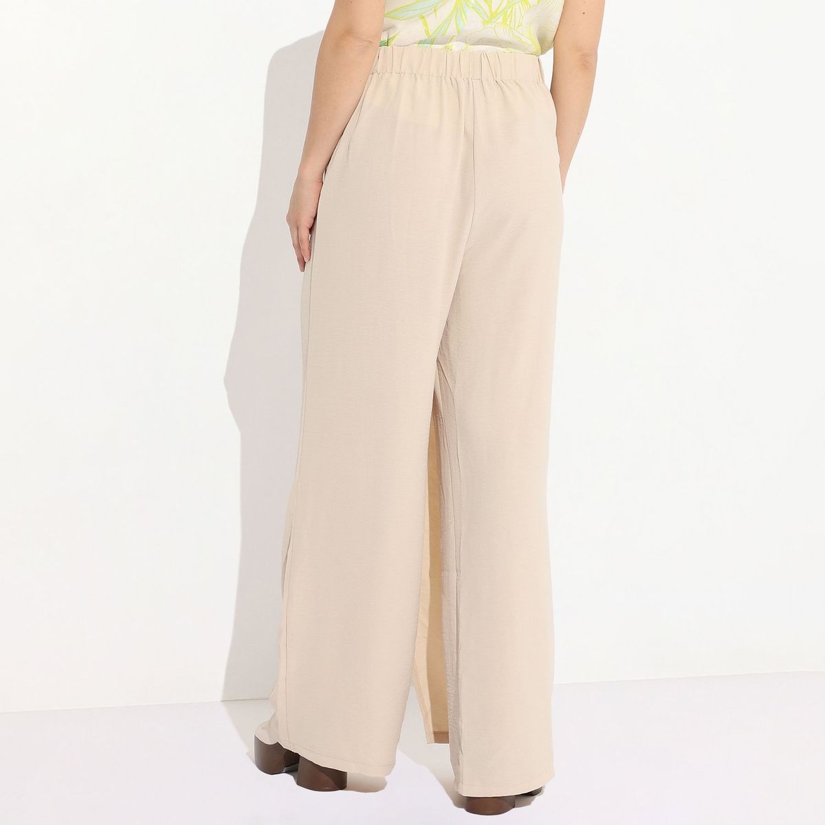 BASEMENT - Pantalón Basement Rojo - Cintura Con Lazada