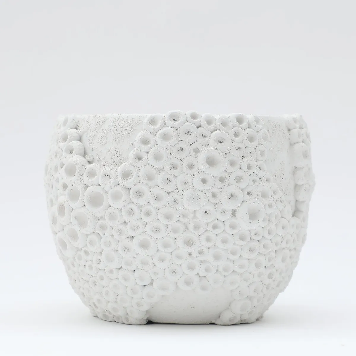 BASEMENT HOME - Maceta Coral Blanca 17x17x13cm
