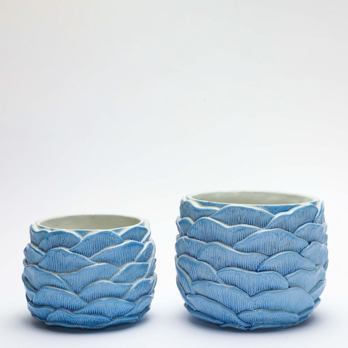 BASEMENT HOME - Maceta Alga Azul 16.5x16.5x13cm