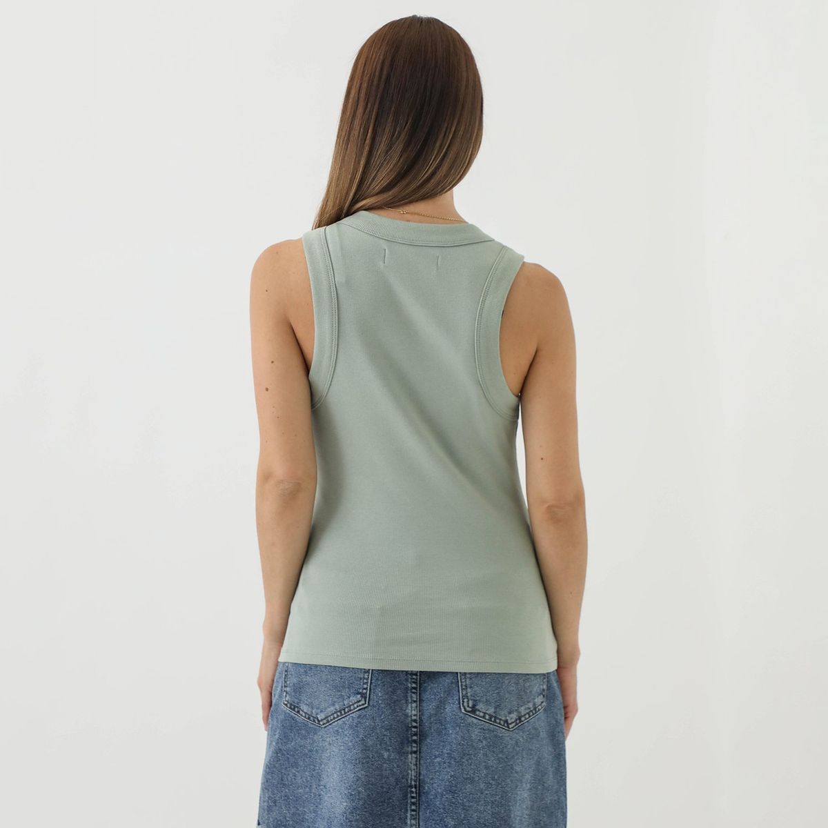 BASEMENT - Polo Basement Sin Mangas Algodón Orgánico Mujer