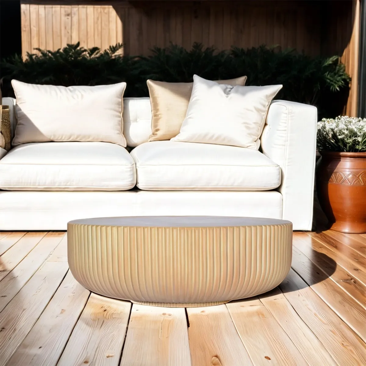 BASEMENT HOME - Mesa de Centro Atenea para Interior y Exterior