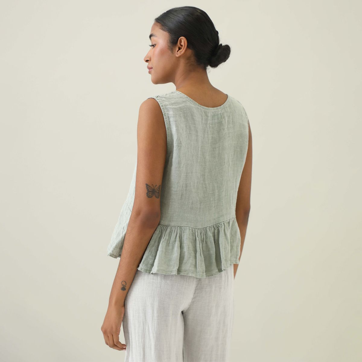 BASEMENT - Blusa 100% Lino Mujer Basement