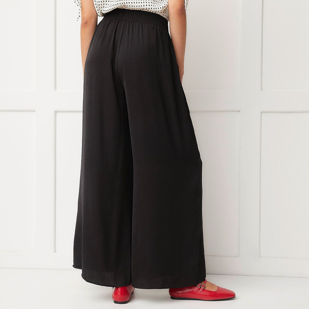 BASEMENT - Pantalón Basement Tiro Medio Estampado