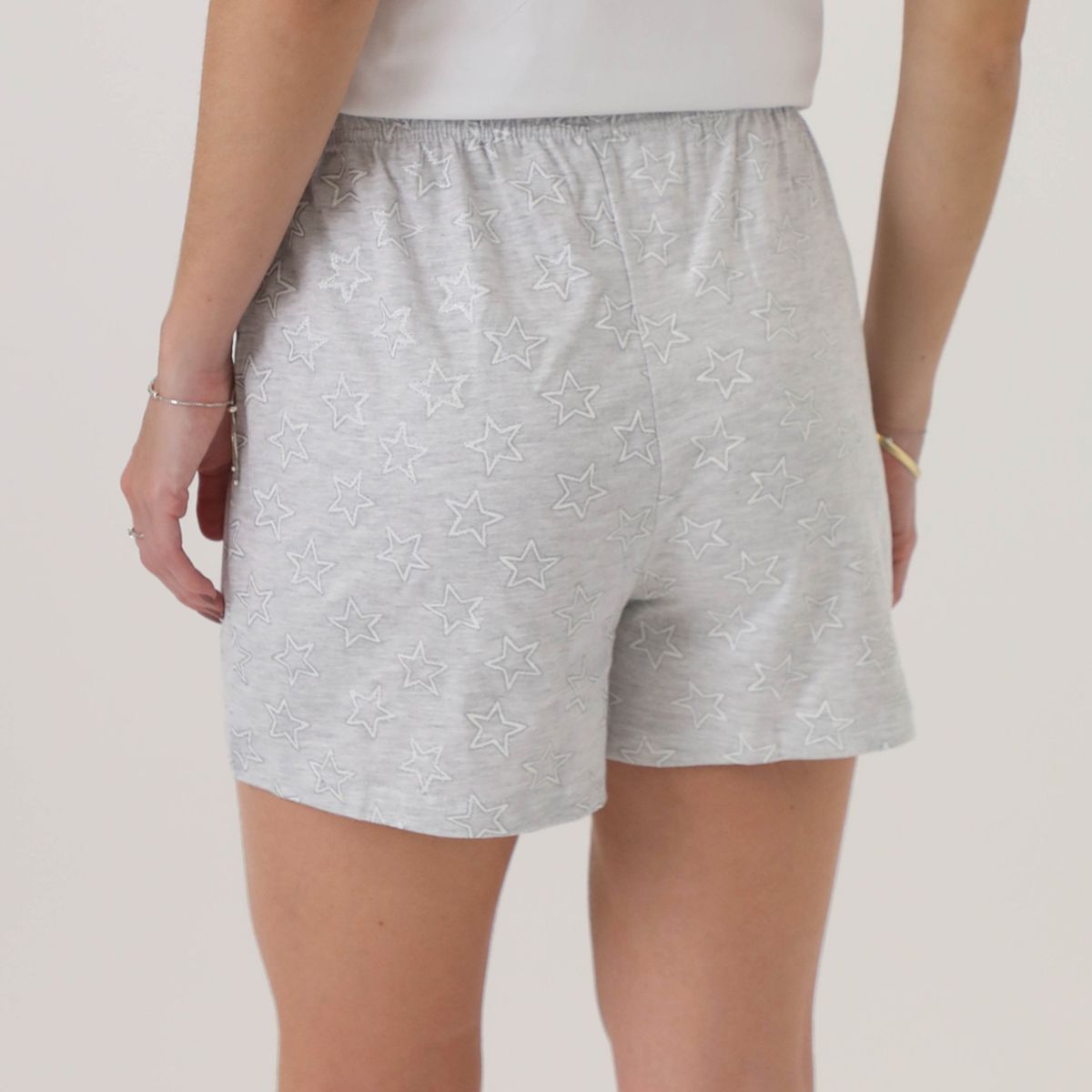 SYBILLA - Short Sybilla Mujer Algodón Estampado para Dormir