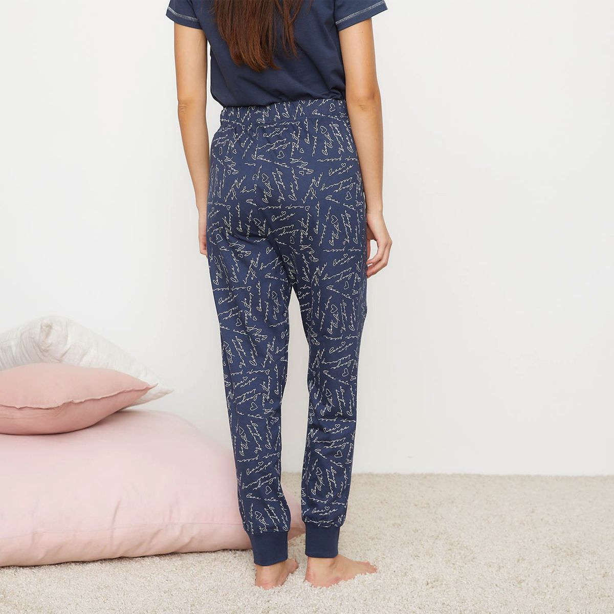 SYBILLA - Pantalón Pijama Sybilla Mujer Algodón Estampado