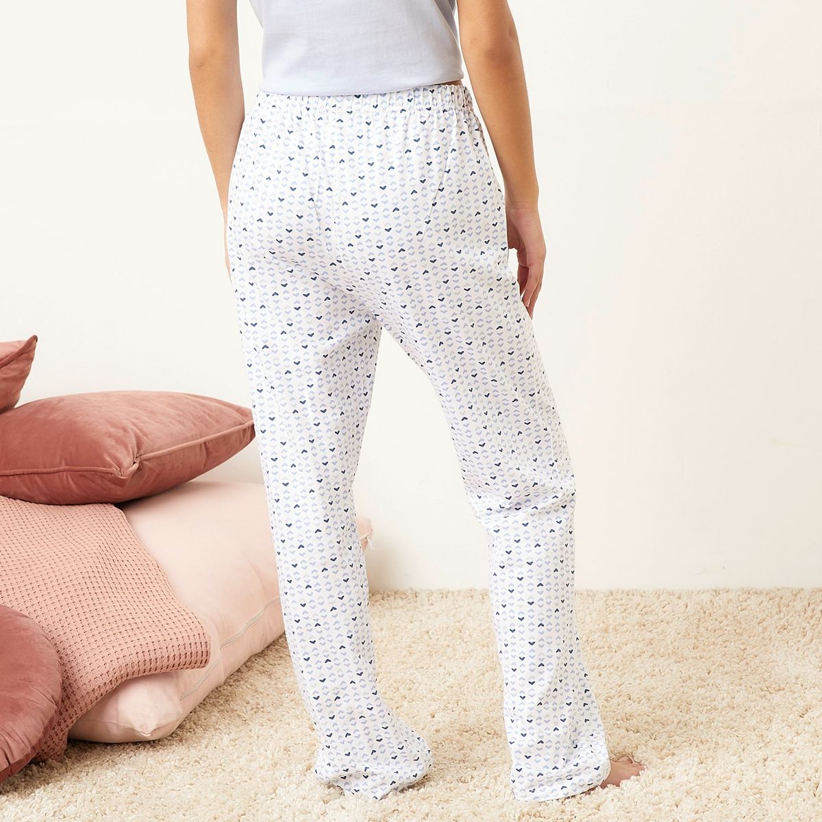 SYBILLA - Pantalón Pijama Sybilla Mujer Algodón Estampado