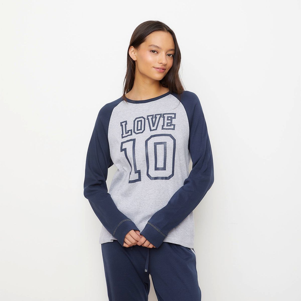 SYBILLA - Pijama Sybilla Manga Larga Algodón Mujer