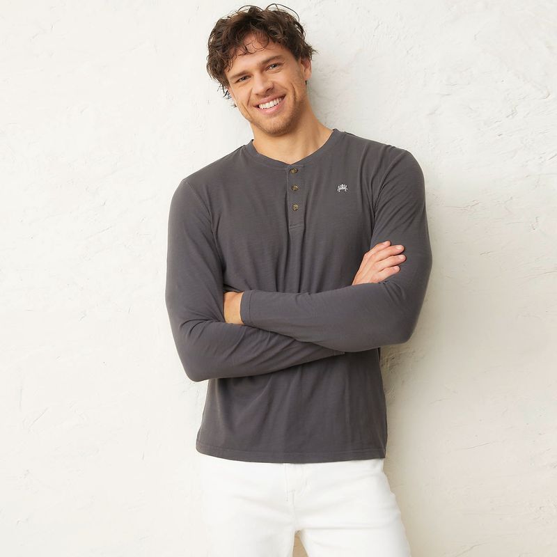 CASCAIS - Polo Manga Larga Cascais Algodón Hombre Diseño Liso