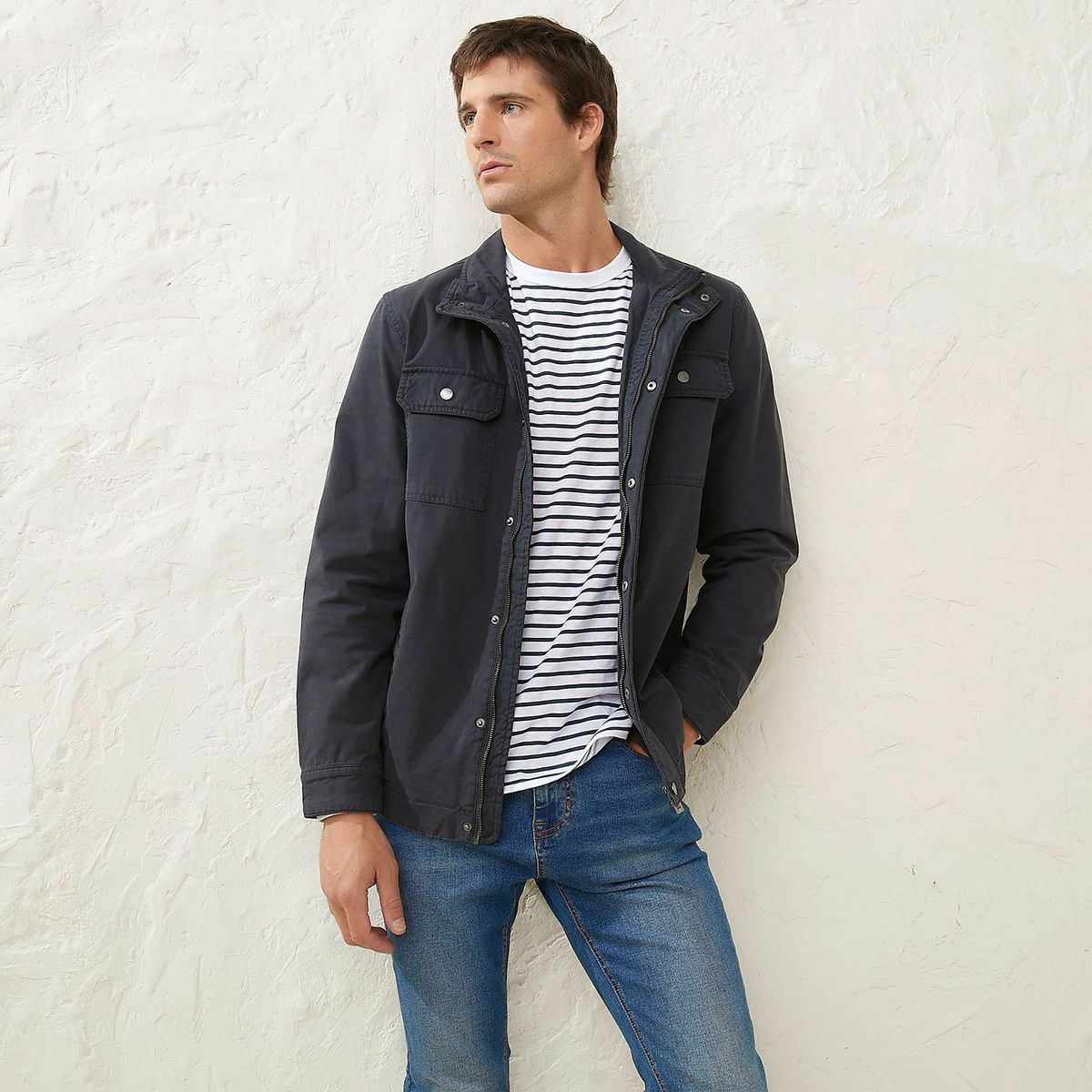 CASCAIS - Casaca Casual Algodón Cascais Manga Larga Hombre 