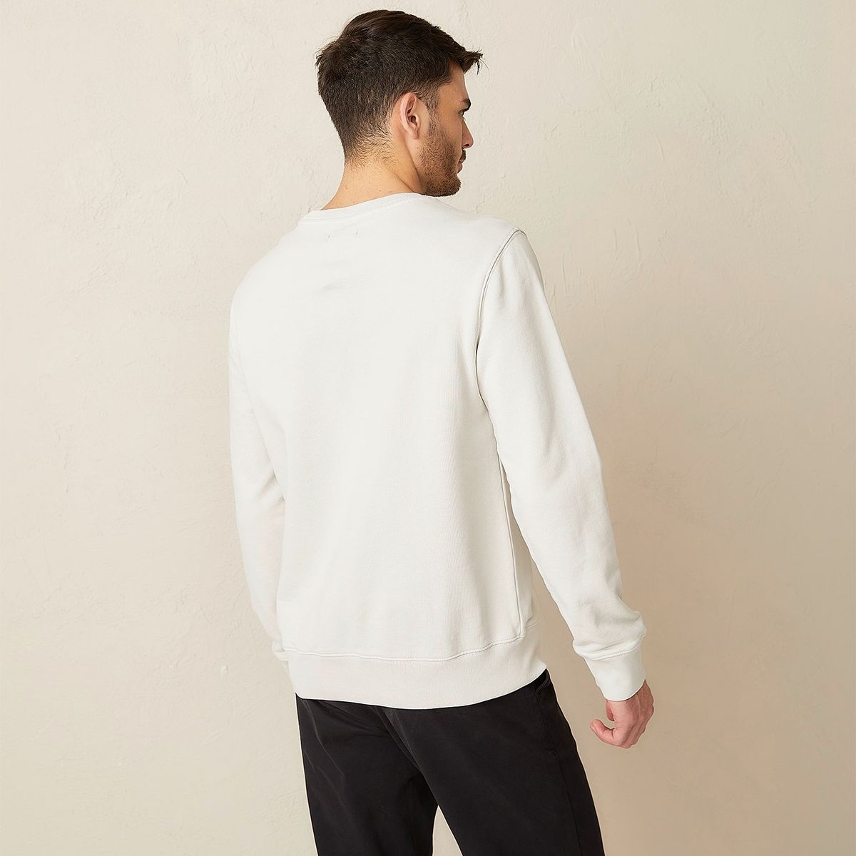 BASEMENT - Polera Basement Hombre Manga Larga Algodón