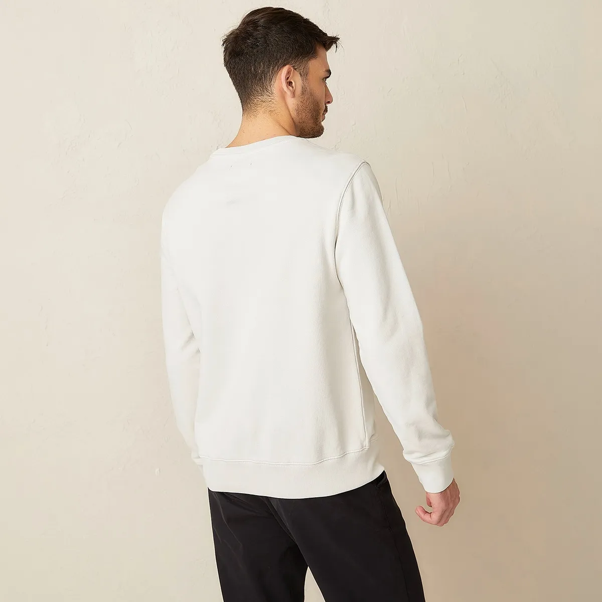 BASEMENT - Polera Basement Hombre Manga Larga Algodón