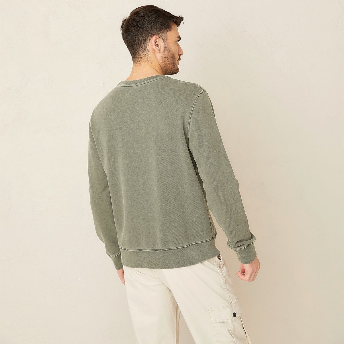 BASEMENT - Polera Basement Hombre Manga Larga Algodón