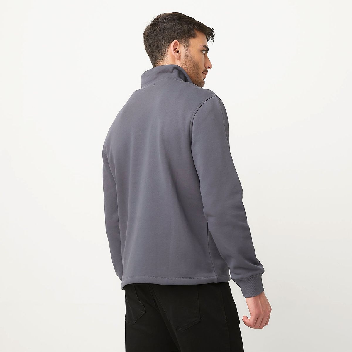 BASEMENT - Polera Basement Manga Larga Algodón Hombre Casual 