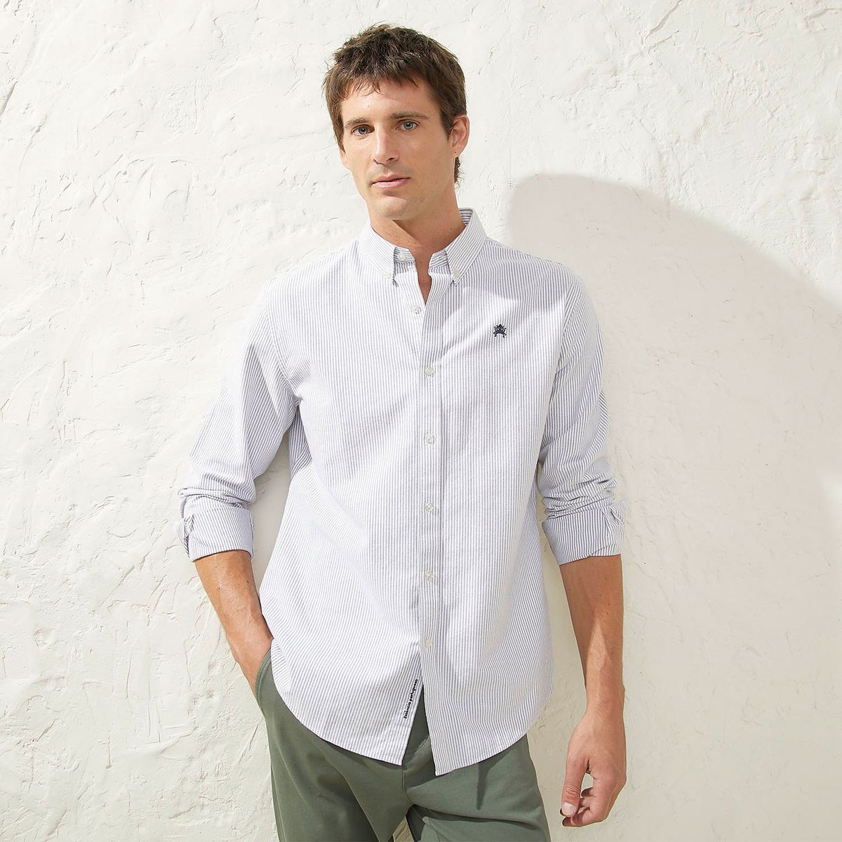 CASCAIS - Camisa Manga Larga 100% Algodón Hombre Cascais 