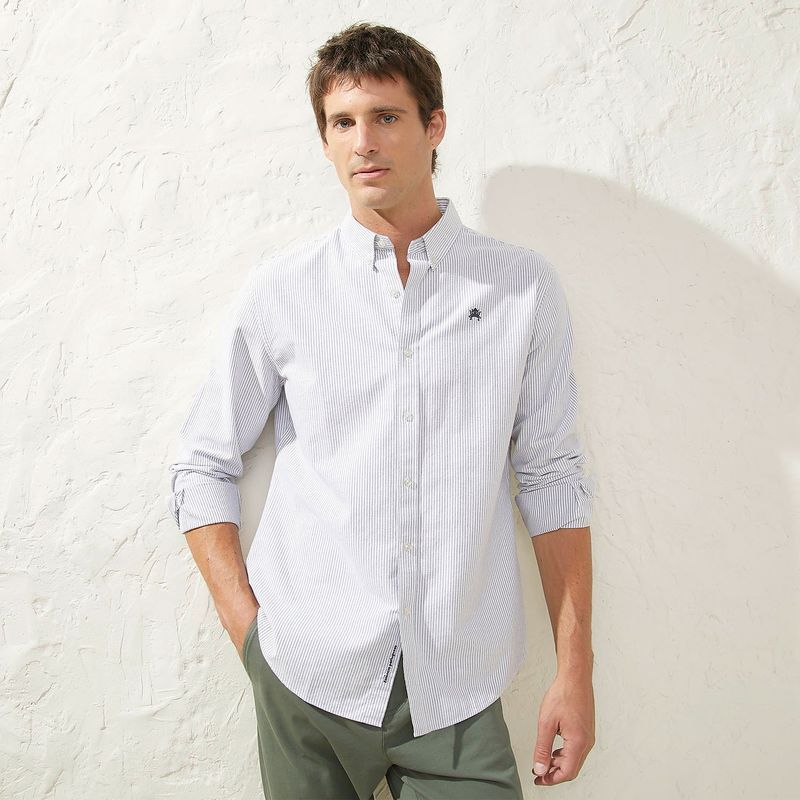 CASCAIS - Camisa Manga Larga 100% Algodón Hombre Cascais 