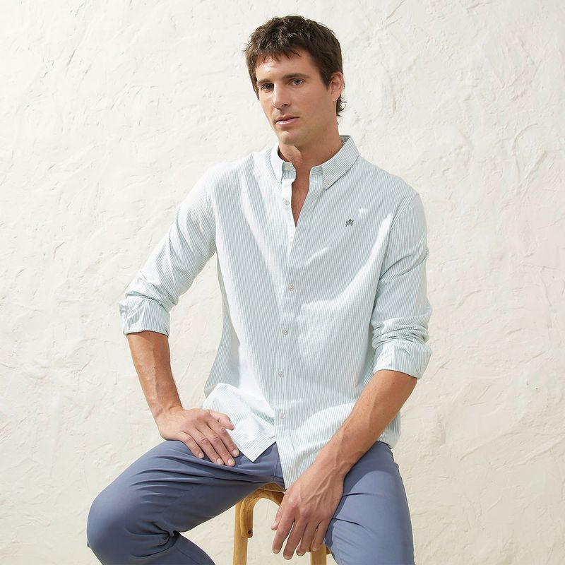 CASCAIS - Camisa Manga Larga 100% Algodón Hombre Cascais 