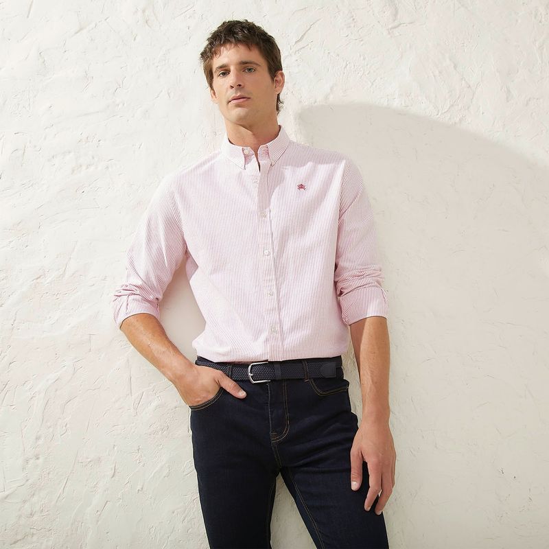 CASCAIS - Camisa Manga Larga 100% Algodón Hombre Cascais 