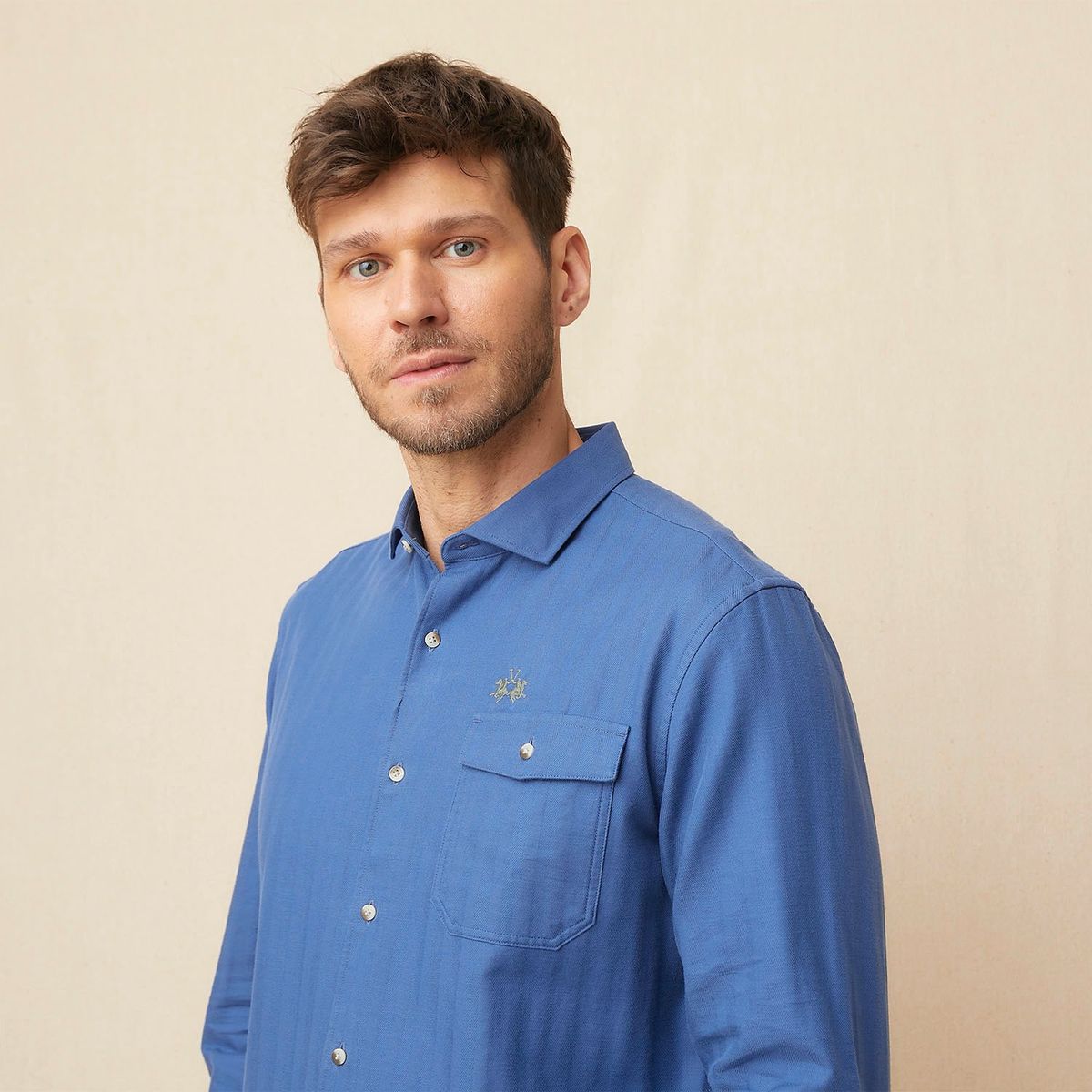 LA MARTINA - Camisa Manga Larga 100% Algodón Hombre La Martina 