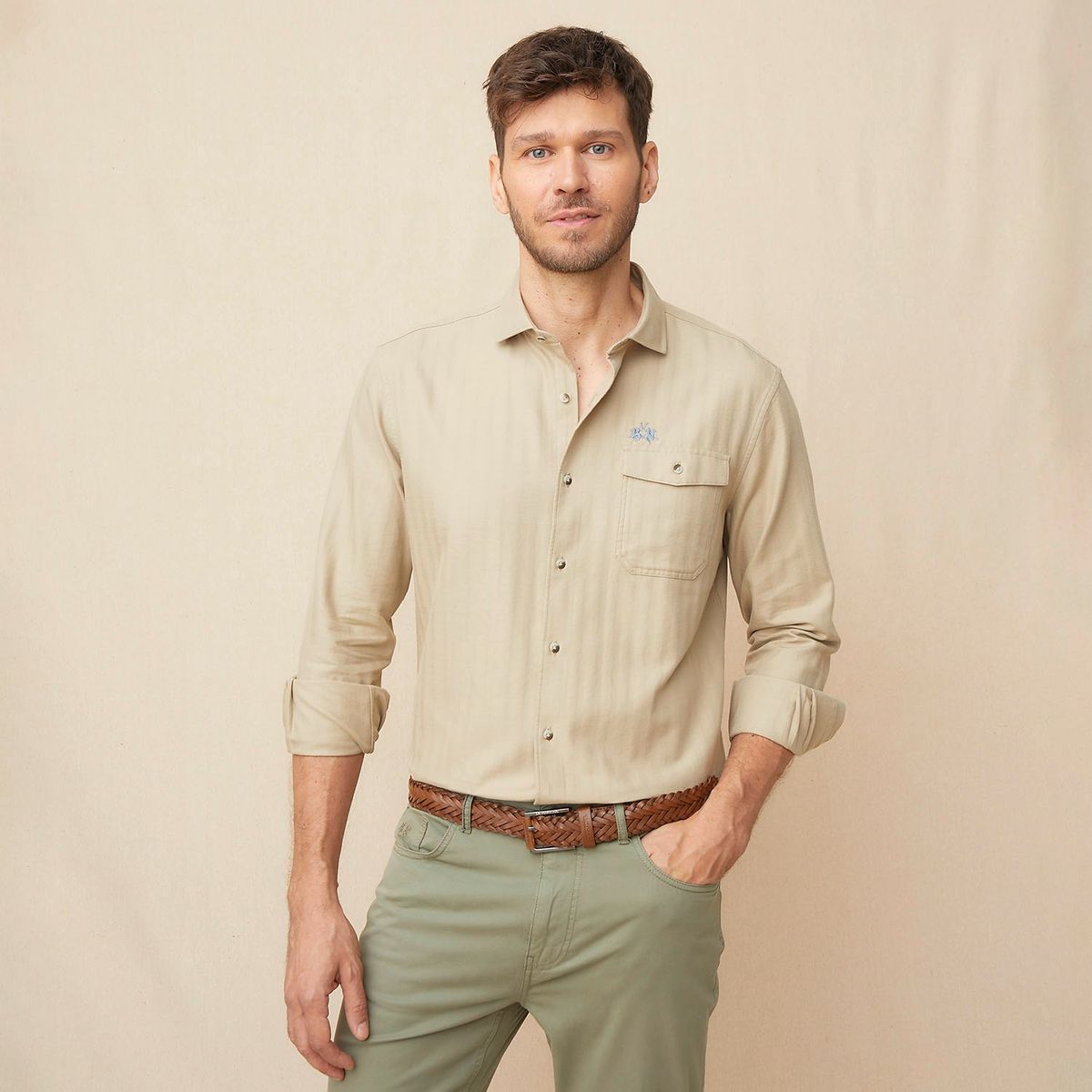 LA MARTINA - Camisa Manga Larga 100% Algodón Hombre La Martina 