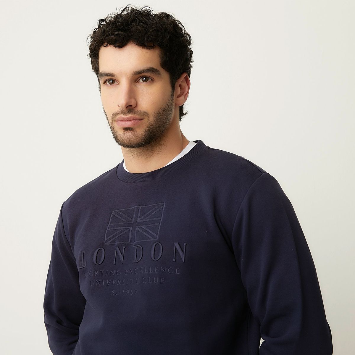 UNIVERSITY CLUB - Polera University Club Manga Larga Algodón Hombre Diseño London 