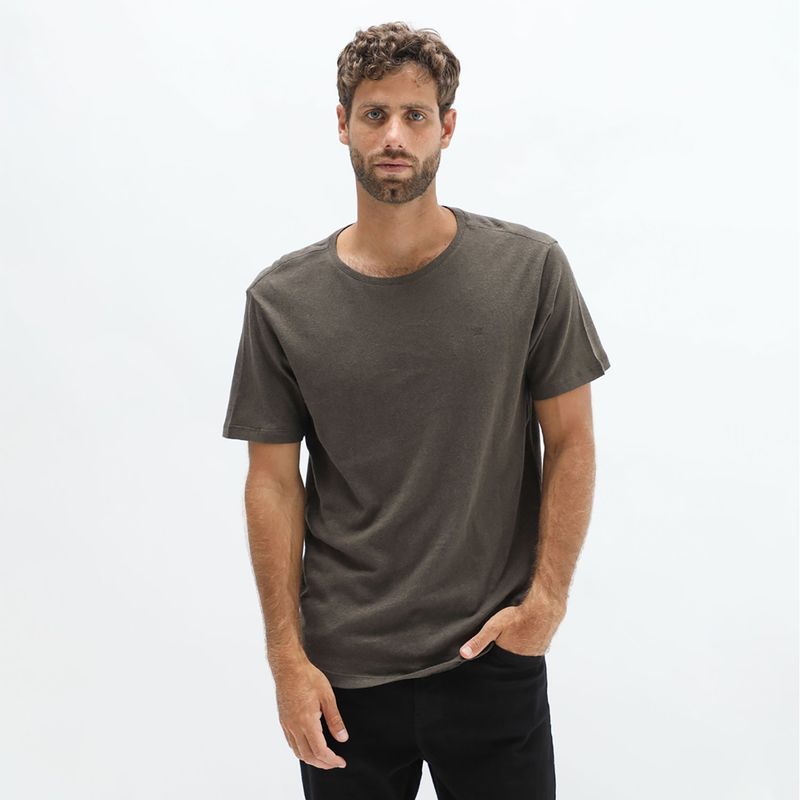 WOLF&HANK - Polo Manga Corta Algodón Lino Relaxed Fit Wolf&Hank Hombre