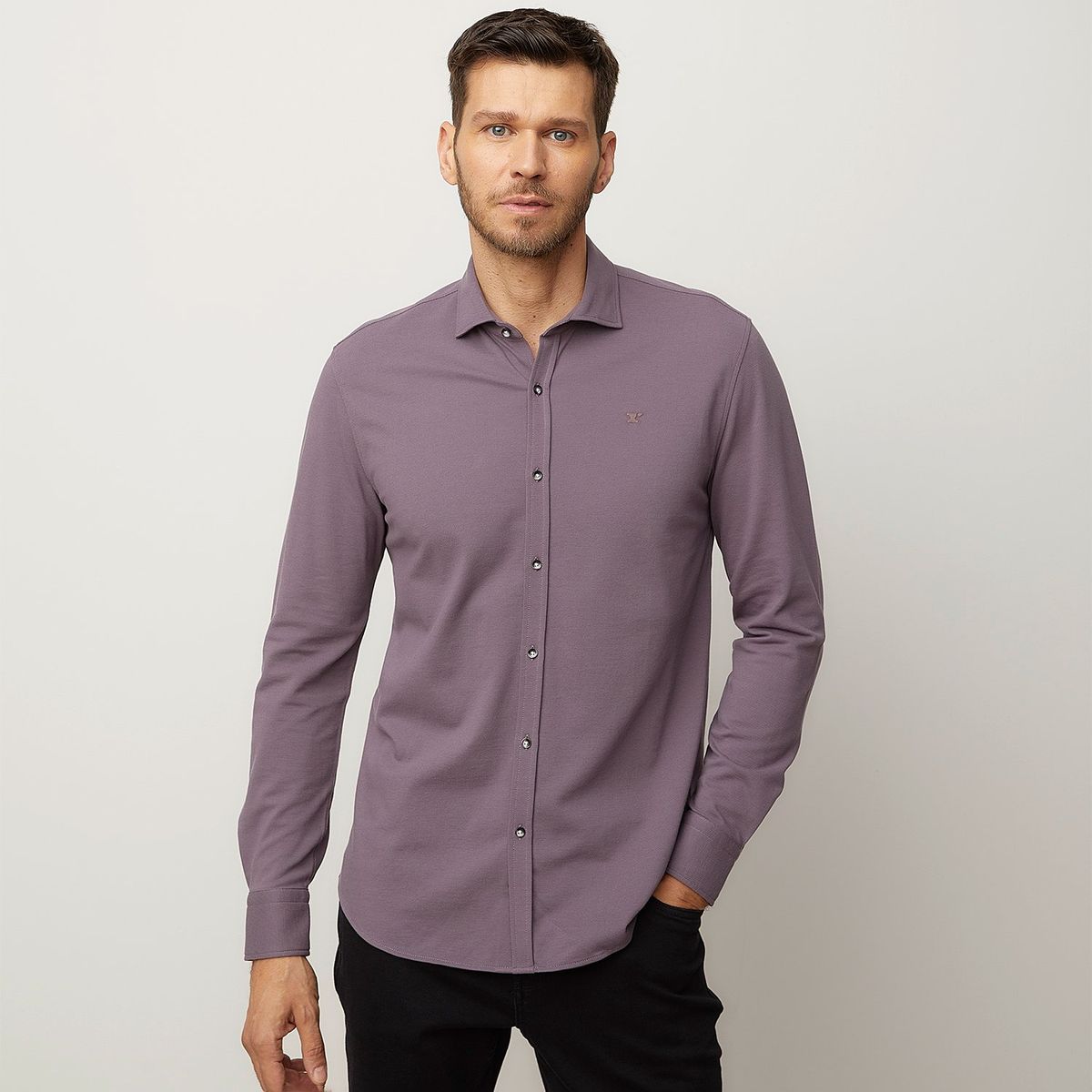 WOLF&HANK - Camisa 100% Algodón Hombre Wolf Hank