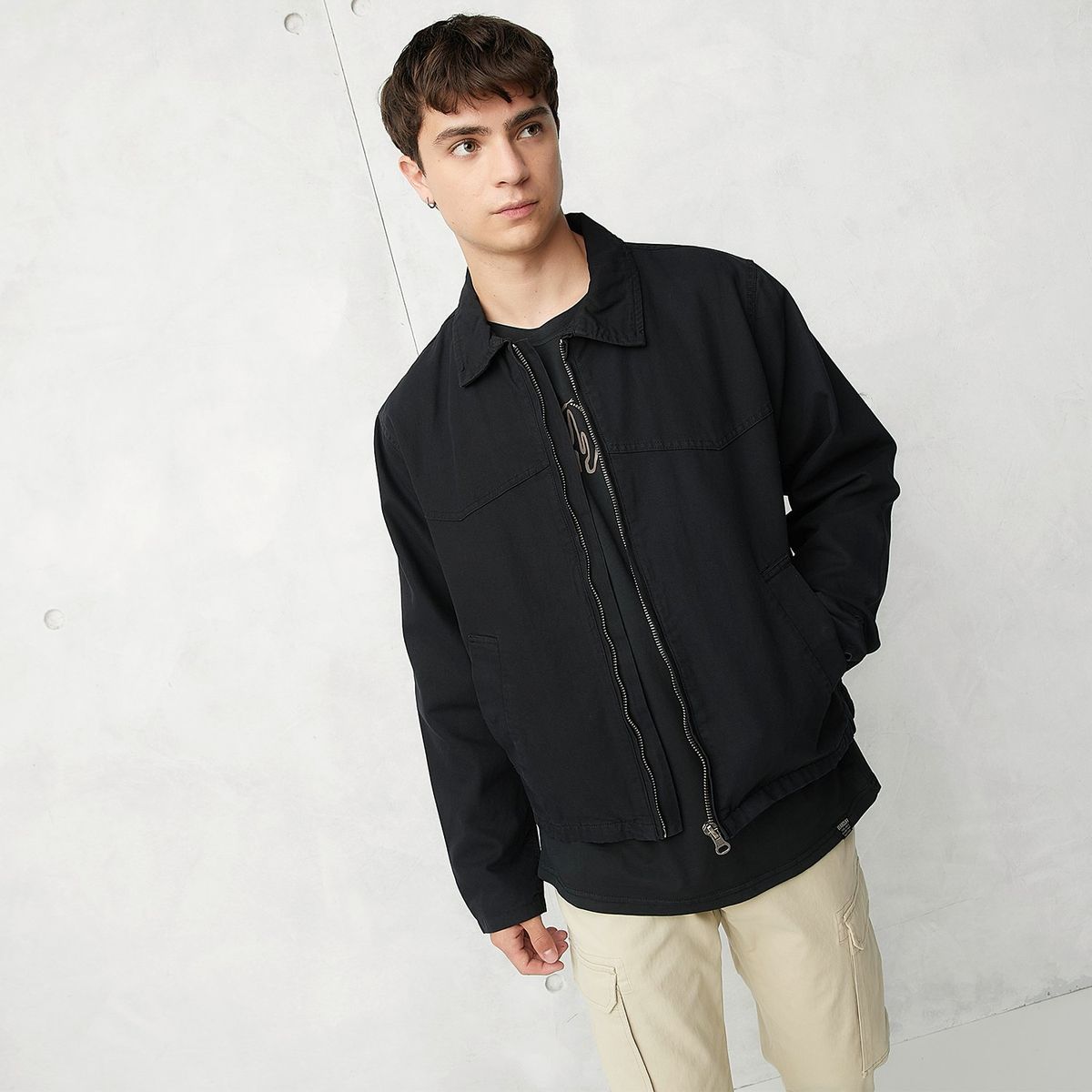 BEARCLIFF - Casaca Casual Algodón Bearcliff Manga Larga Hombre