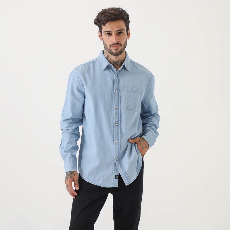 BEARCLIFF - Camisa Algodón Hombre Bearcliff