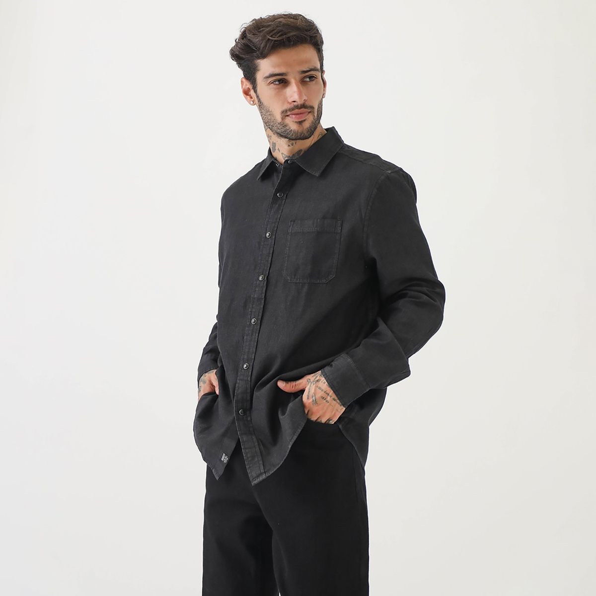 BEARCLIFF - Camisa Algodón Hombre Bearcliff