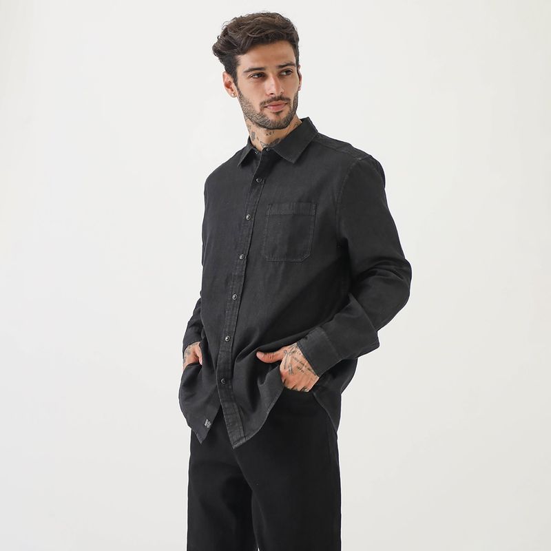 BEARCLIFF - Camisa Algodón Hombre Bearcliff