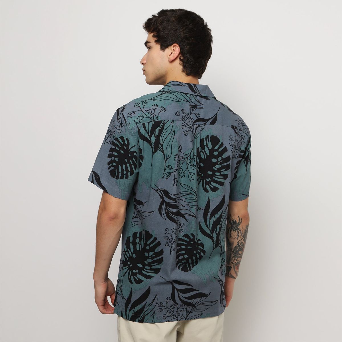 BEARCLIFF - Camisa Manga Corta Algodón Hombre Bearcliff