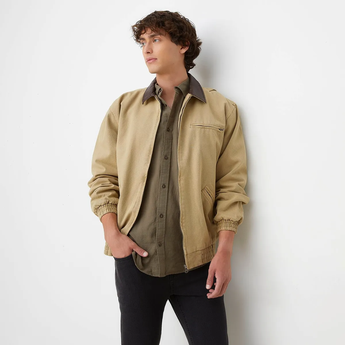 BEARCLIFF - Casaca Casual Algodón Wax Hombre Bearcliff