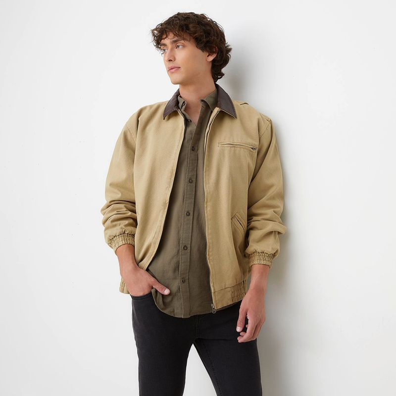 BEARCLIFF - Casaca Casual Algodón Wax Hombre Bearcliff