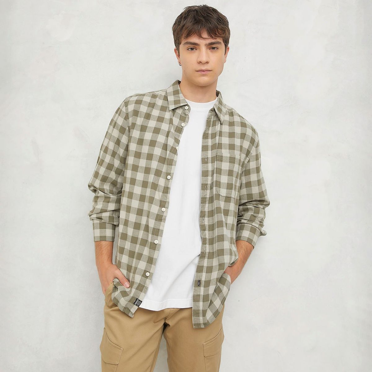 BEARCLIFF - Camisa Algodón Hombre Bearcliff