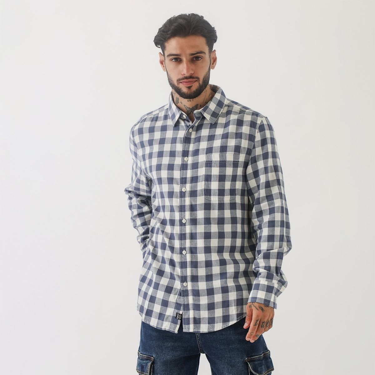 BEARCLIFF - Camisa Algodón Hombre Bearcliff