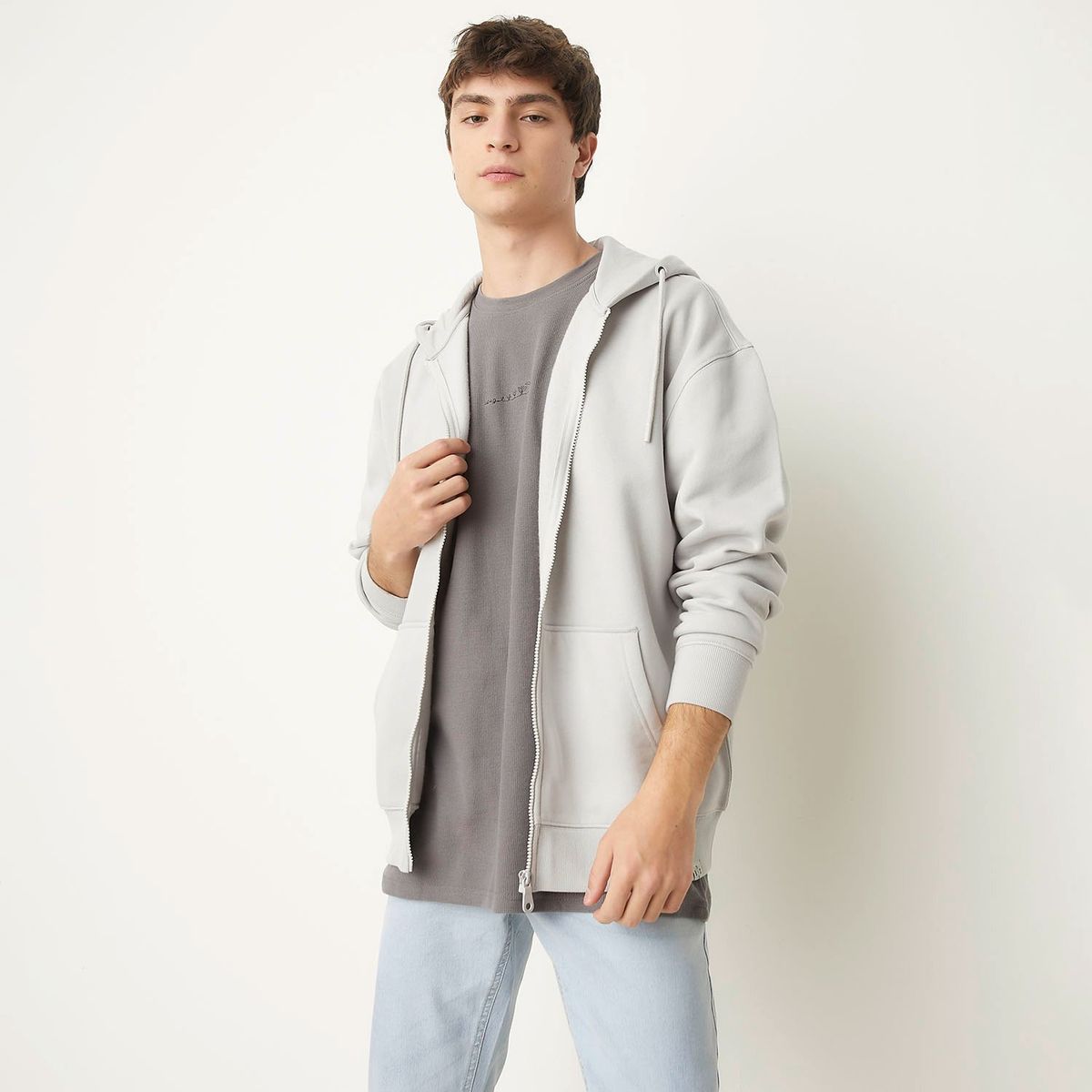 BEARCLIFF - Polera Bearcliff Relaxed Fit Con Gorro Hombre Algodón