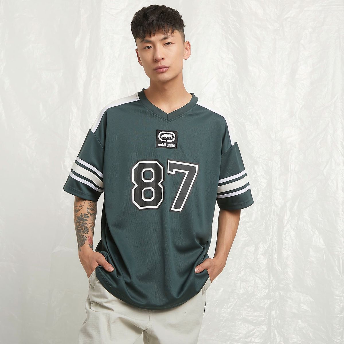 ECKO - Polo Manga Corta Oversize Hombre Ecko