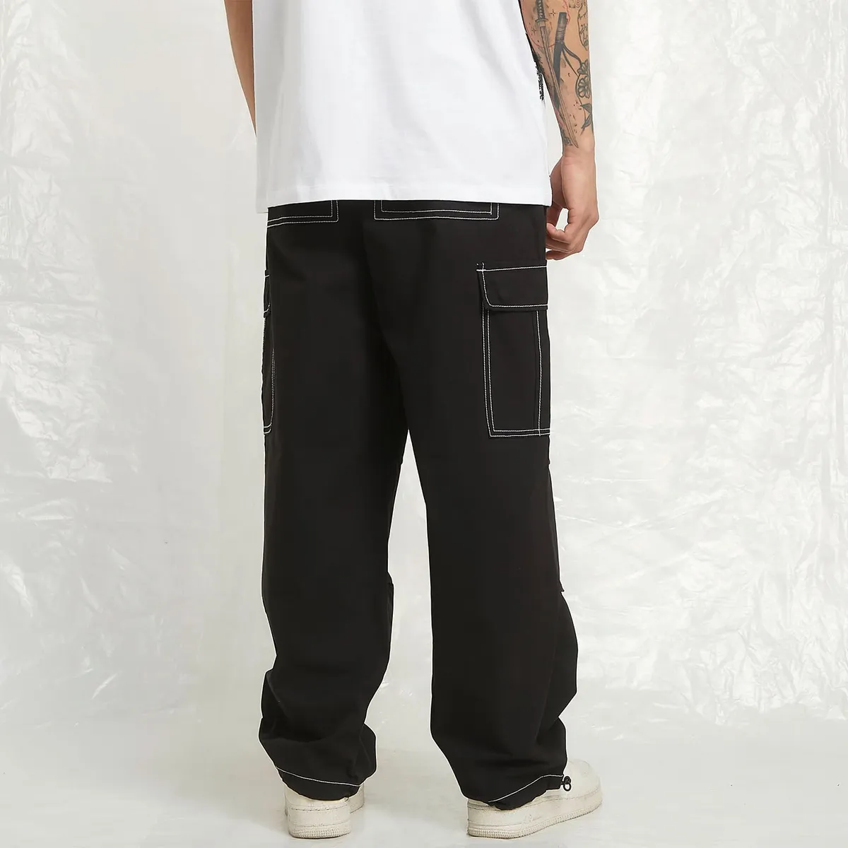 ECKO - Pantalón Cargo 100% Algodón Hombre Ecko