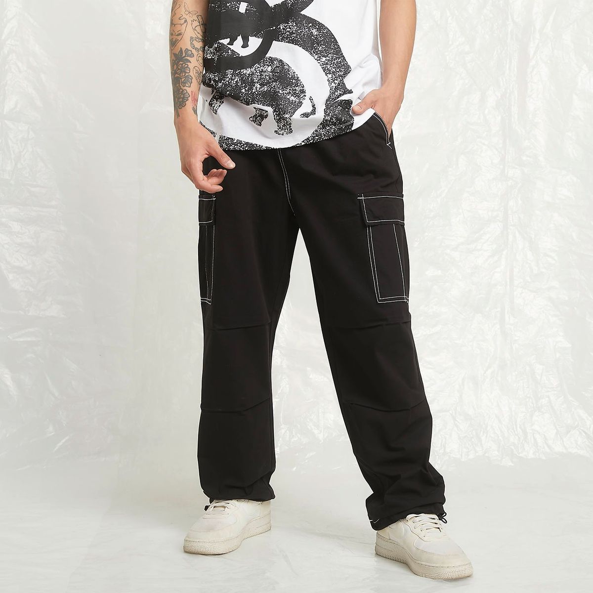 ECKO - Pantalón Cargo 100% Algodón Hombre Ecko