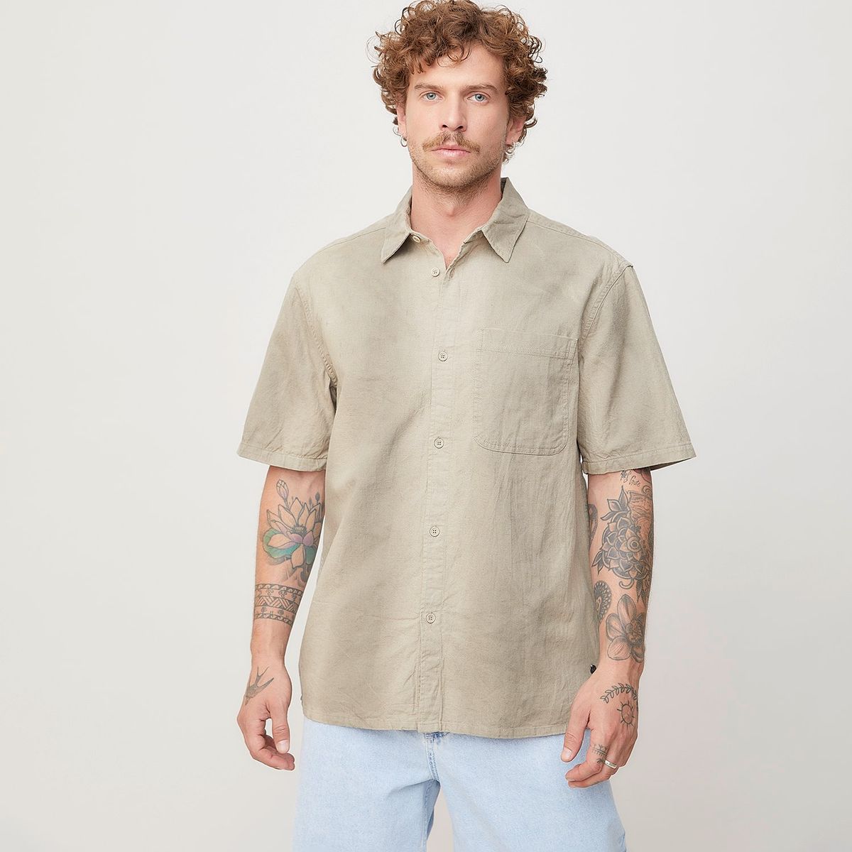DENIMLAB - Camisa 100% Algodón Hombre Denimlab