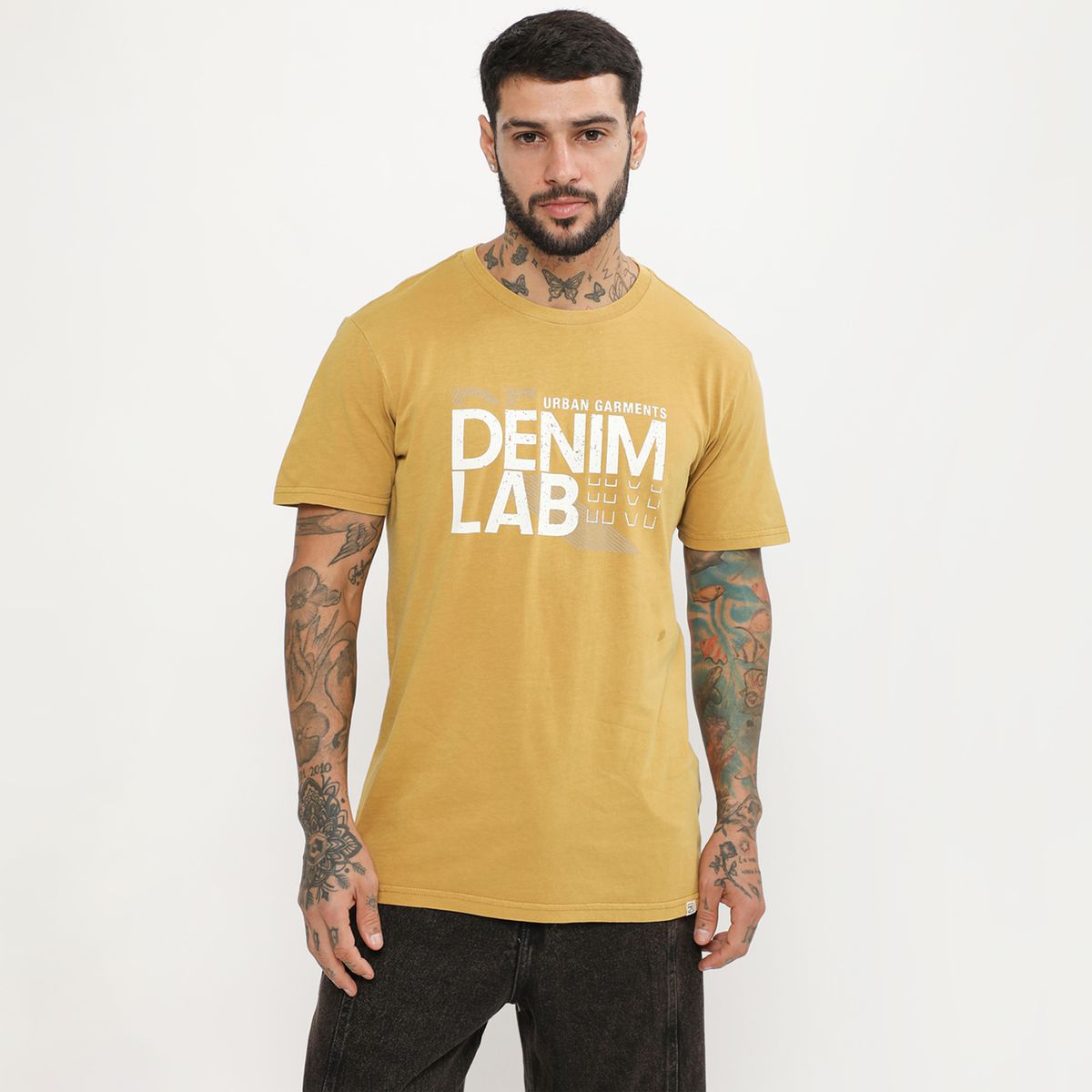 DENIMLAB - Polo Denimlab Estampada Manga Corta Algodón Hombre